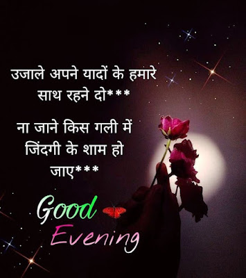 Good Evening Images With Quotes In Hindi