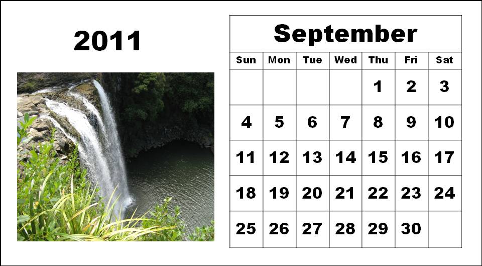 monthly calendar printable 2011. 2011 monthly calendar