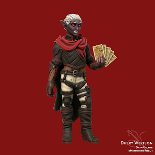 dusky - drow, weaver, thief