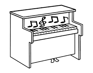 Piano Drawing for kids