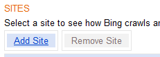 add site to bing