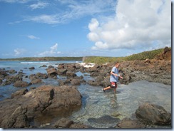 Noah hiking on Culebrita