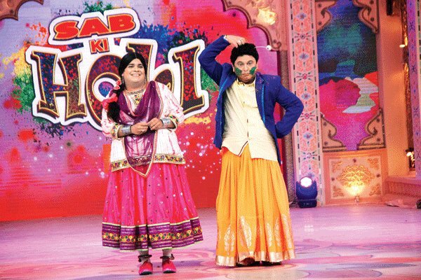 Ali Asgar and Kiku Sharda in Sab ki holi.