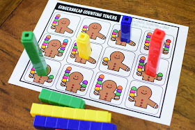 FREE GINGERBREAD COUNTING TOWERS PRINTABLE