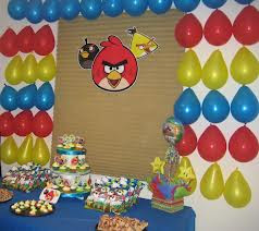 DECORACIONES CON ANGRY BIRDS decoracionesparafiestasinfantiles.blogspot.com