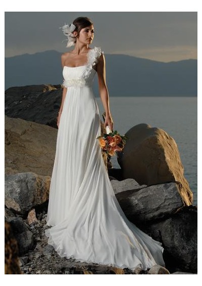 simple beach wedding dress