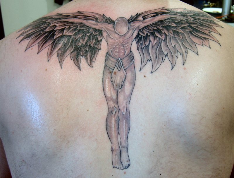 angel wing tattoos for girls