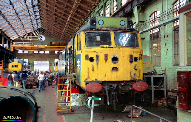 Class 50 undergoing refurbishment at Doncaster