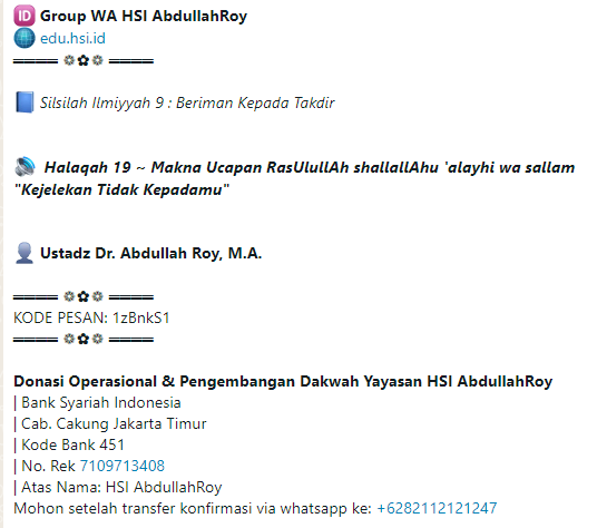 Halaqah 19 ~ Silsilah Ilmiyyah Beriman Kepada Takdir Allah HSI | Makna Ucapan Rasulullah Kejelekan Tidak Kepada-Mu