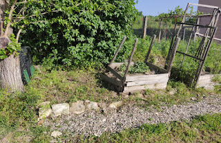 Cleared weeds around the spud towers