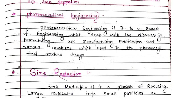 Pharmaceutical engineering Unit.-1-2  Notes PDF
