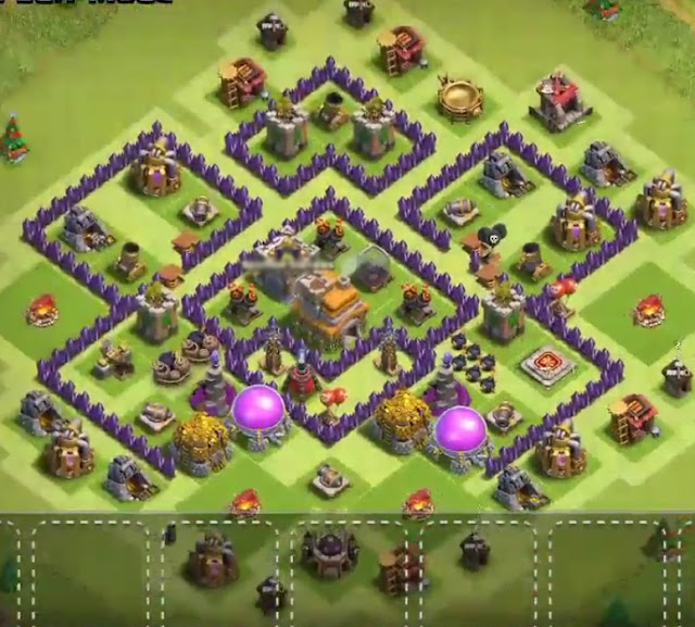 Base COC TH 7 Defense Terbaik untuk Clan War