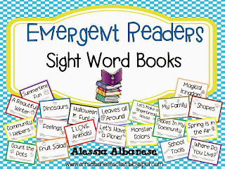 http://www.teacherspayteachers.com/Product/Emergent-Readers-Sight-Word-Books-1021991