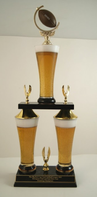 Far Out Awards: Fantasy Football Trophies  fantasy football beer can trophies