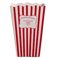 Robert Gordon Red Stripe Carnival Popcorn Boxes, Carnival Partyware, Robert Gordon, Red Stripe Milkshake Cups, Red Stripe Ice Cream Cups, Red Stripe Popcorn Boxes, Ceramic Red Stripe Popcorn Box, Multi Stripe Ice Cream Cup, Multi Stripe Milkshake Cup, Party&Co, Carnival Party, Summer Party, Ice Cream Party, Themed Birthday Parties