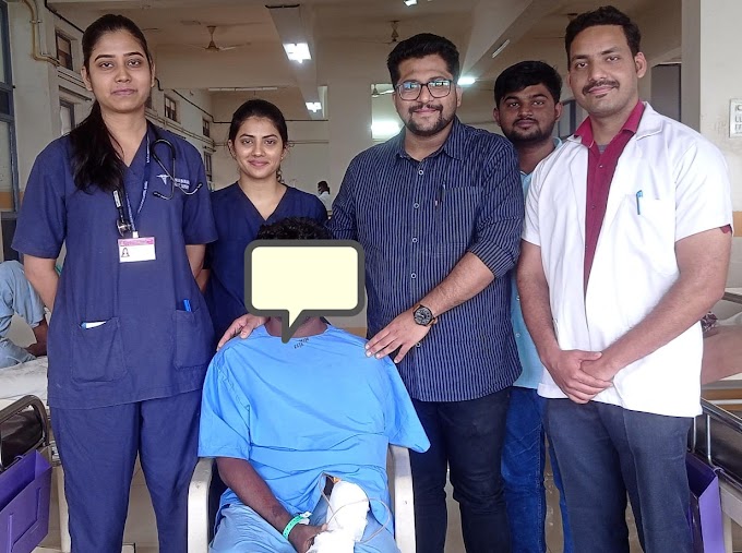 भारती हॉस्पिटलमध्ये डॉक्टरांची तत्परता... २१ वर्षीय युवकाच्या हातावर यशस्वी शस्त्रक्रिया 