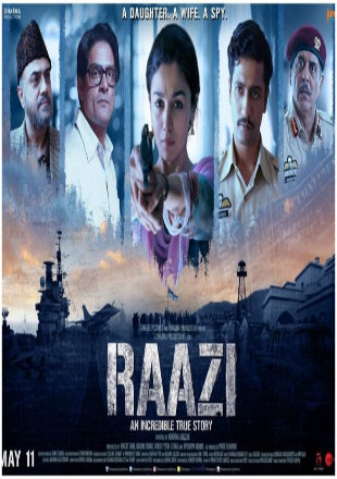 Raazi 2018 Full Hindi Movie Download Hd In pDVDRip 700Mb
