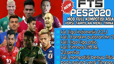  A new android soccer game that is cool and has good graphics FTS Mod PES 2020 Full Asia  by Erick Farizky