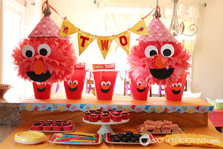 Fiestas Infantiles Decoradas con Elmo