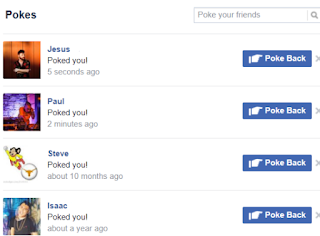 What does it mean when you get poked on Facebook