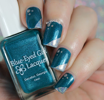Super Simple Nail Art | Blue-Eyed Girl Lacquer + Vapid Lacquer