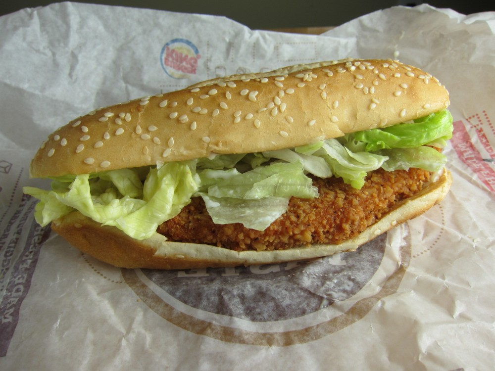 Review Burger King Spicy Chicken Sandwich Brand Eating