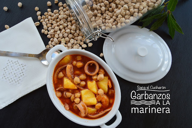 Garbanzos a la marinera, Saca el Cucharón