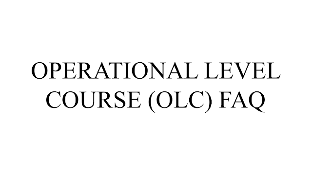 Operational Level Course (OLC) FAQ