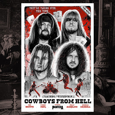 Pantera “Cowboys From Hell” 30th Anniversary Screen Print by Paul Jackson x Collectionzz