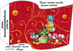Christmas Mickey and His Friends: Free Party Printables.