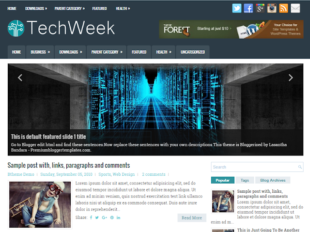 TechWeek Blogger Template