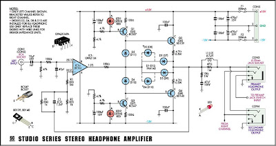 Flat Frequency Response Headphones on Studio Stereo Headphone Amplifier   Electronic Projects