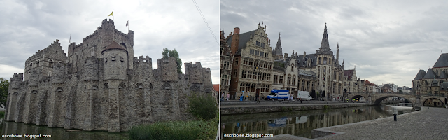 Castillo de los Condes de Flandes y Vista de la ciudad