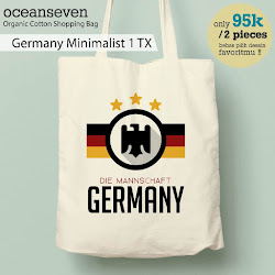 OceanSeven_Shopping Bag_Tas Belanja__Football Addiction_Germany Minimalist 1 TX