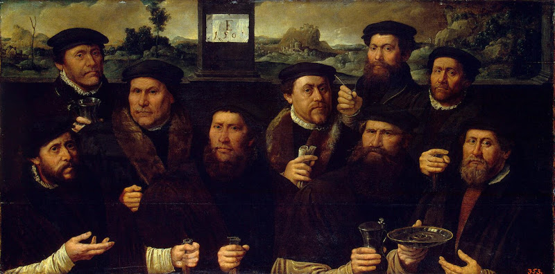 Group Portrait of the Amsterdam Shooting Corporation by Dirck Jacobsz - Portrait Paintings from Hermitage Museum