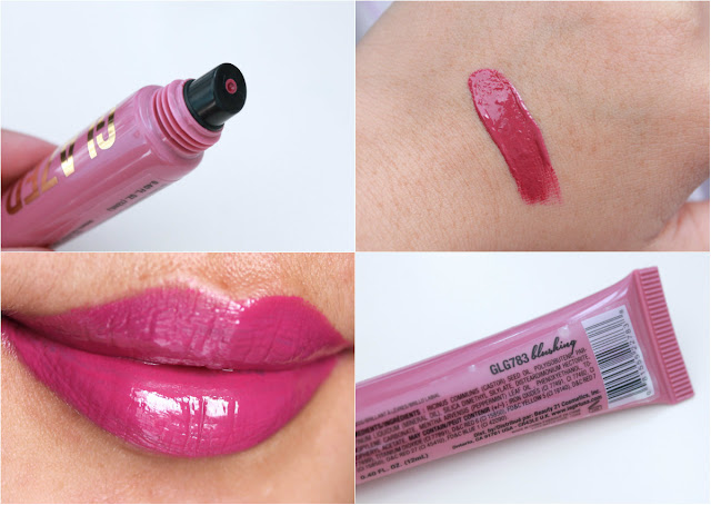 Glazed lip paint in Blushing