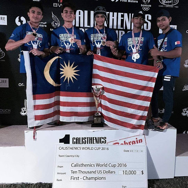 Malaysia juara Calisthenics World Cup 2016