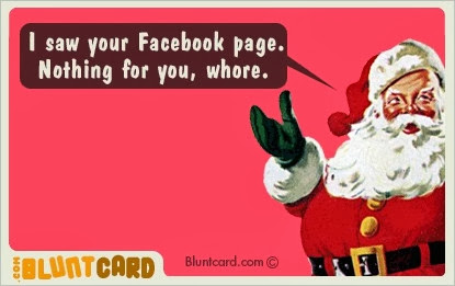 Santa Whore Christmas Card