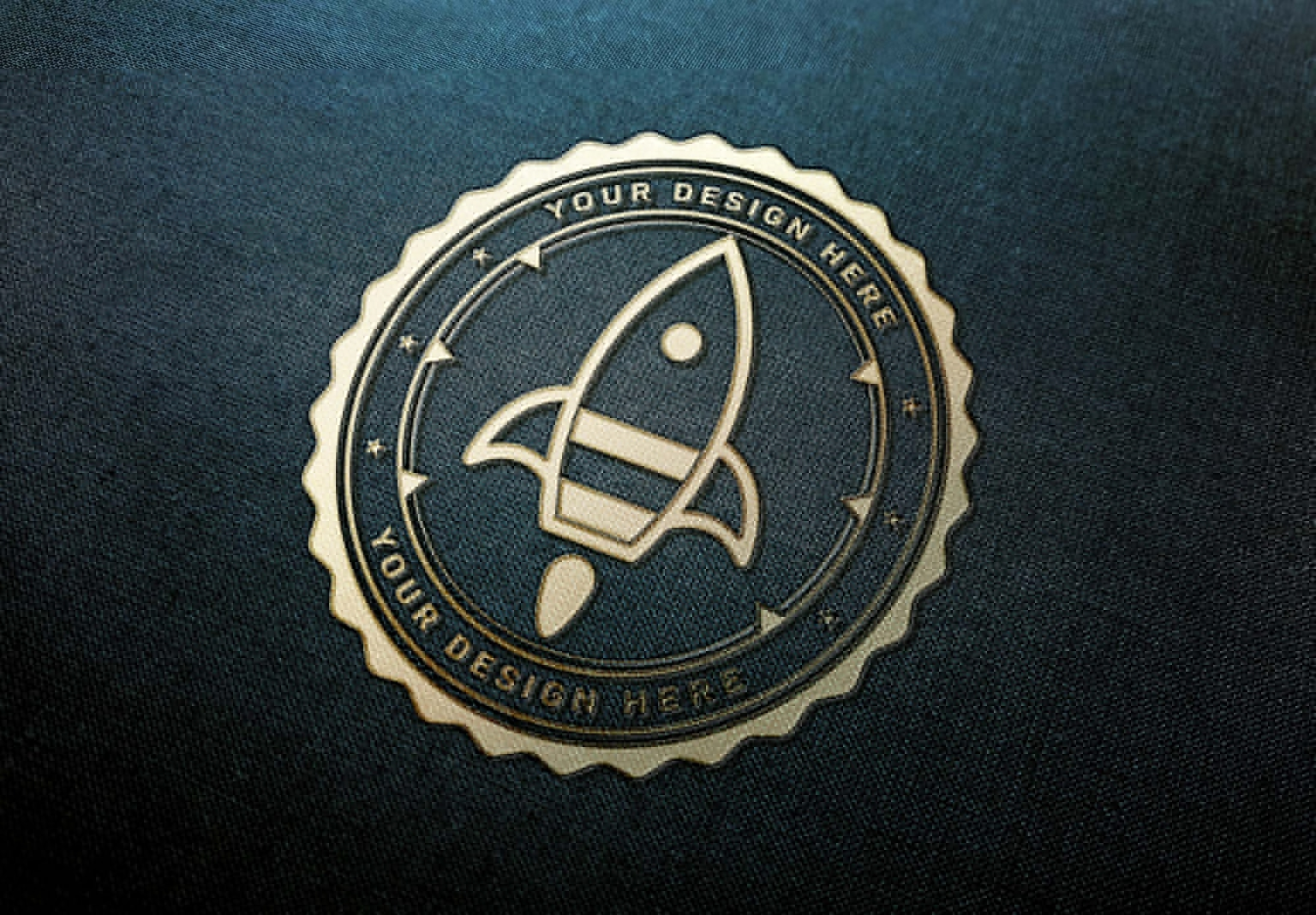 Download Free Gold Logo on Fabric Mockup (PSD) - Free aedownload ...