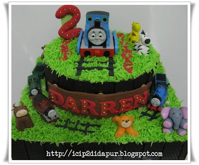 Thomas  Train Birthday Cake on Di Dapur  Thomas Train   Friends   The Zoo Birthday Cake For Darren