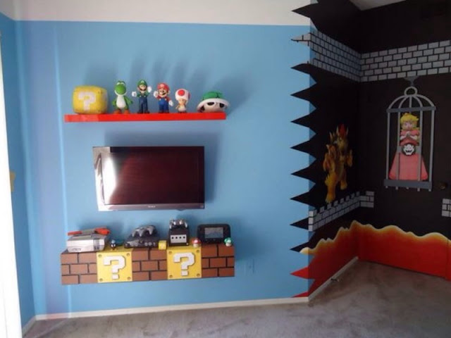 Super Mario Brothers Bedroom  Decor  5 Small Interior Ideas 