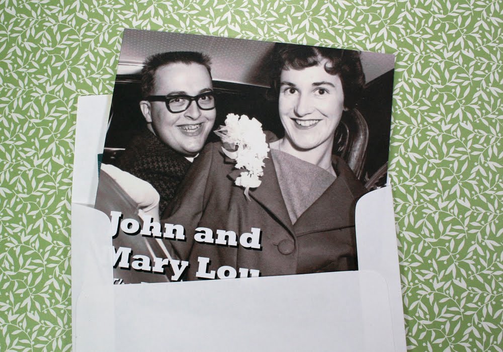  finalizing the invitations for my inlaw's 50th wedding anniversary
