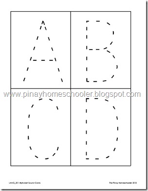 alphabet sound cards and tracing cards the pinay homeschooler