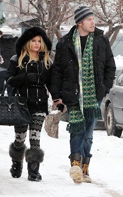 Jessica Simpson and new fiance Eric Johnson strolling the streets of Aspen, Colorado