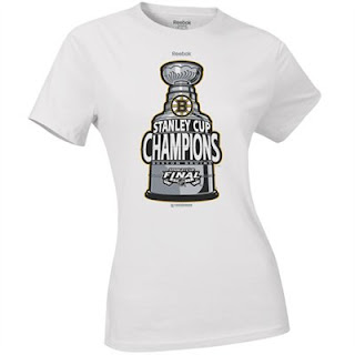 Women's Boston Bruins Stanley Cup Championship White T-Shirt