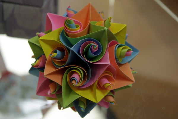 origami bunga mawar