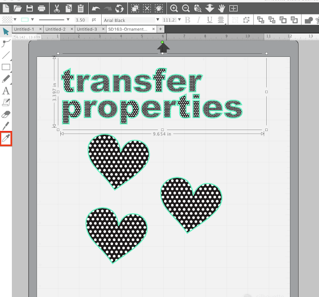 transfer properties, silhouette studio v4, fill patterns, silhouette studio tutorials, silhouette studio software tutorials