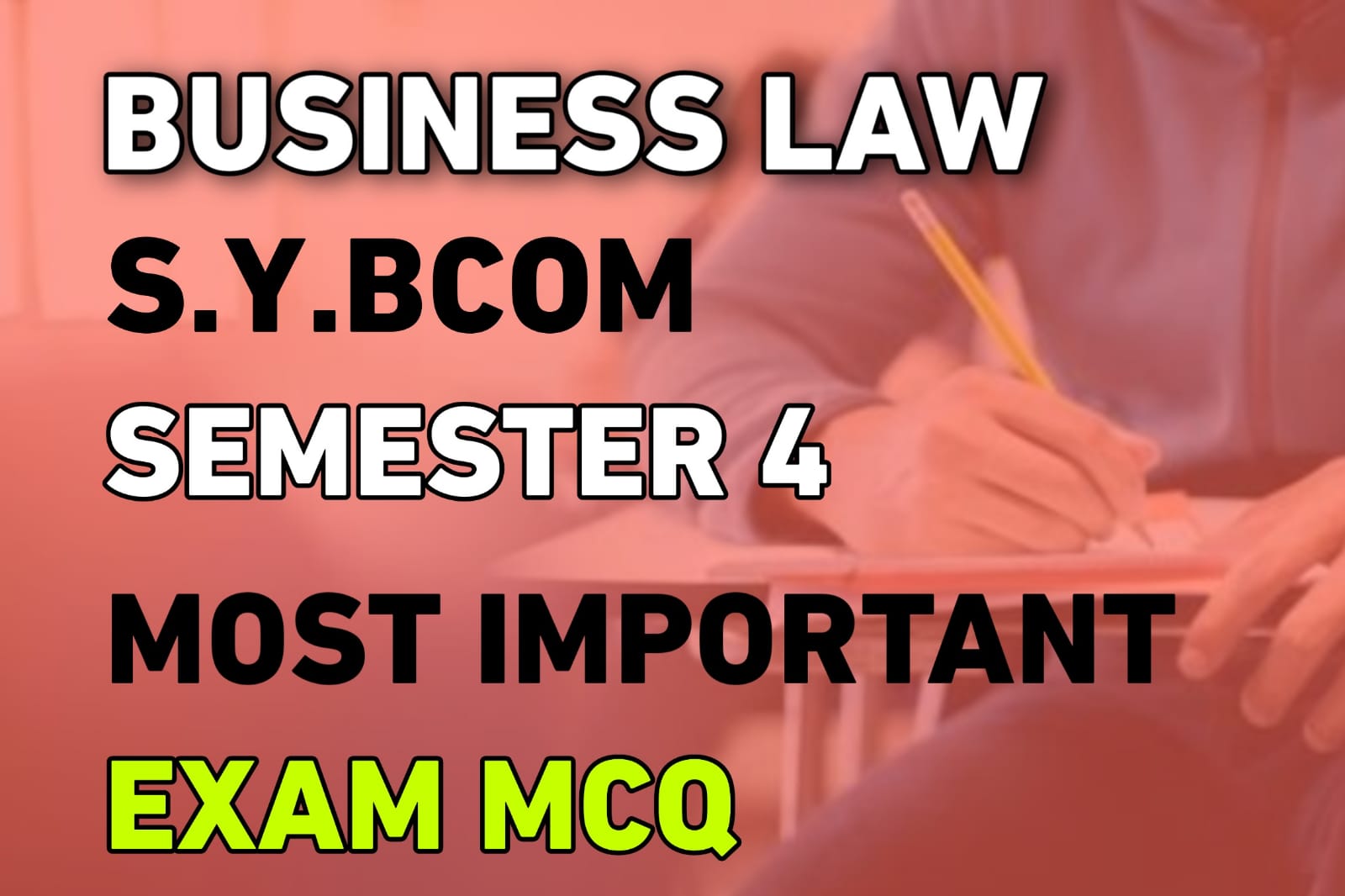 sybcom Business Law semester 4 MCQ pdf