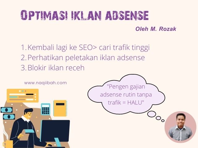 Optimasi iklan Adsense biar rutin gajian