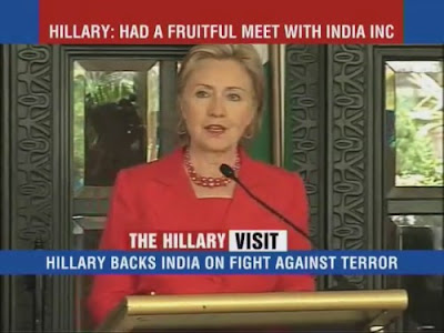 HRC Secretary of State news conference India Mumbai